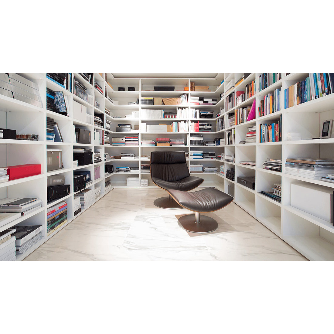 Statuario Mercury 60x60 White Polished Porcelain Tile